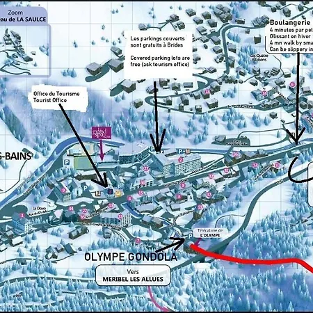 Les 3 Marmottes, 12 Personnes, Jacuzzi Courchevel